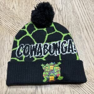 Nickelodeon‎ Teenage Mutant Ninja Turtles Knit Cap Stocking Hat Black Green